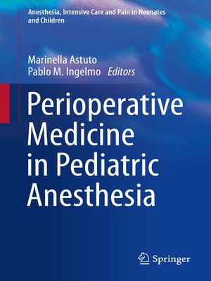 cover image of Perioperative Medicine in Pediatric Anesthesia